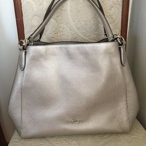 Silver Coach Bag